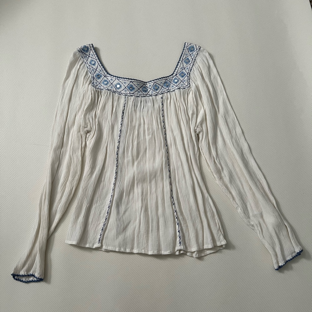 Bohemian Embroidered Hippie Top